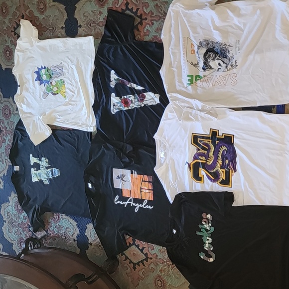 Large Graphic mens t shirt lot black and white shirts - Picture 3 of 11